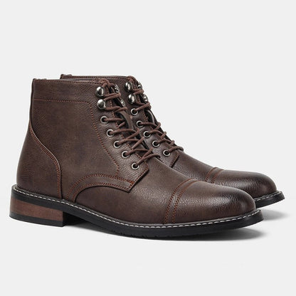 Marevik Rugged Lace-Up Ankle Boots