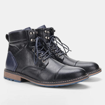 Marevik Rugged Lace-Up Ankle Boots