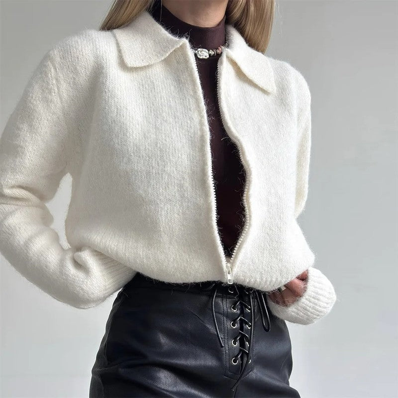 Margot Relaxed Cropped Knit Cardigan