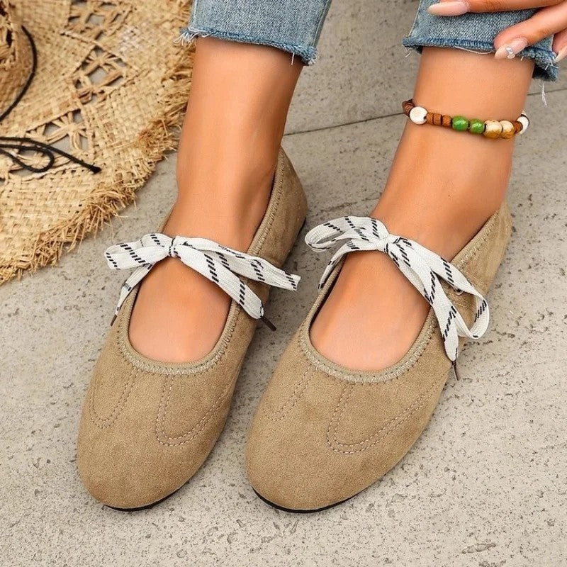 Maria Women's Lace-Up Ballet Flats