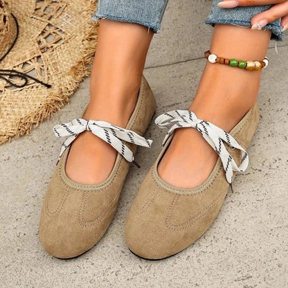 Maria Women's Lace-Up Ballet Flats