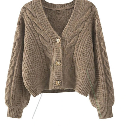 Marielis Relaxed Cable Knit Cardigan