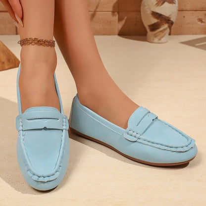 Martha Women's Textured Flexible Penny Loafer
