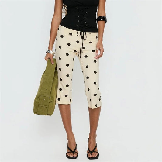 Marvella Cropped Drawstring Stretch Pants