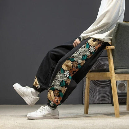 Marzio Relaxed Floral Panel Track Pants
