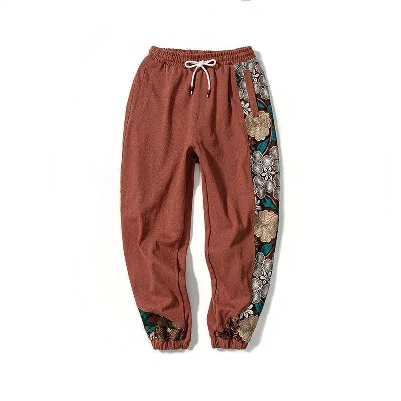 Marzio Relaxed Floral Panel Track Pants