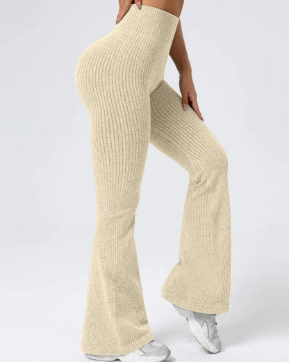 Mirane Ribbed Knit Flare Pants