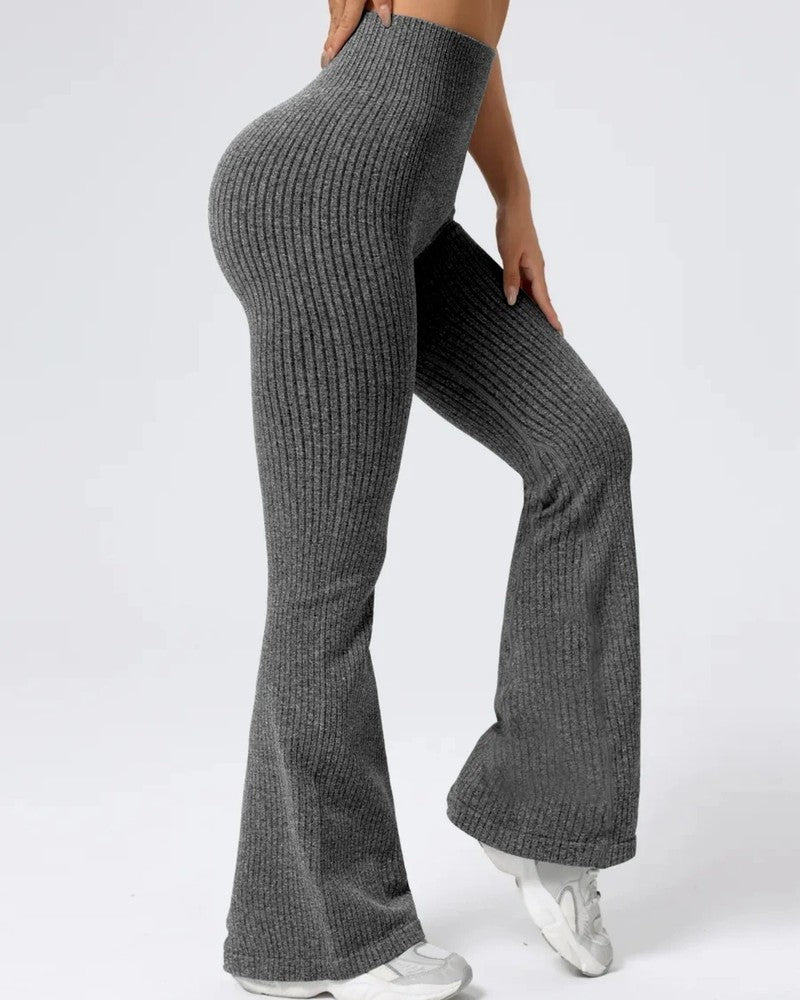 Mirane Ribbed Knit Flare Pants
