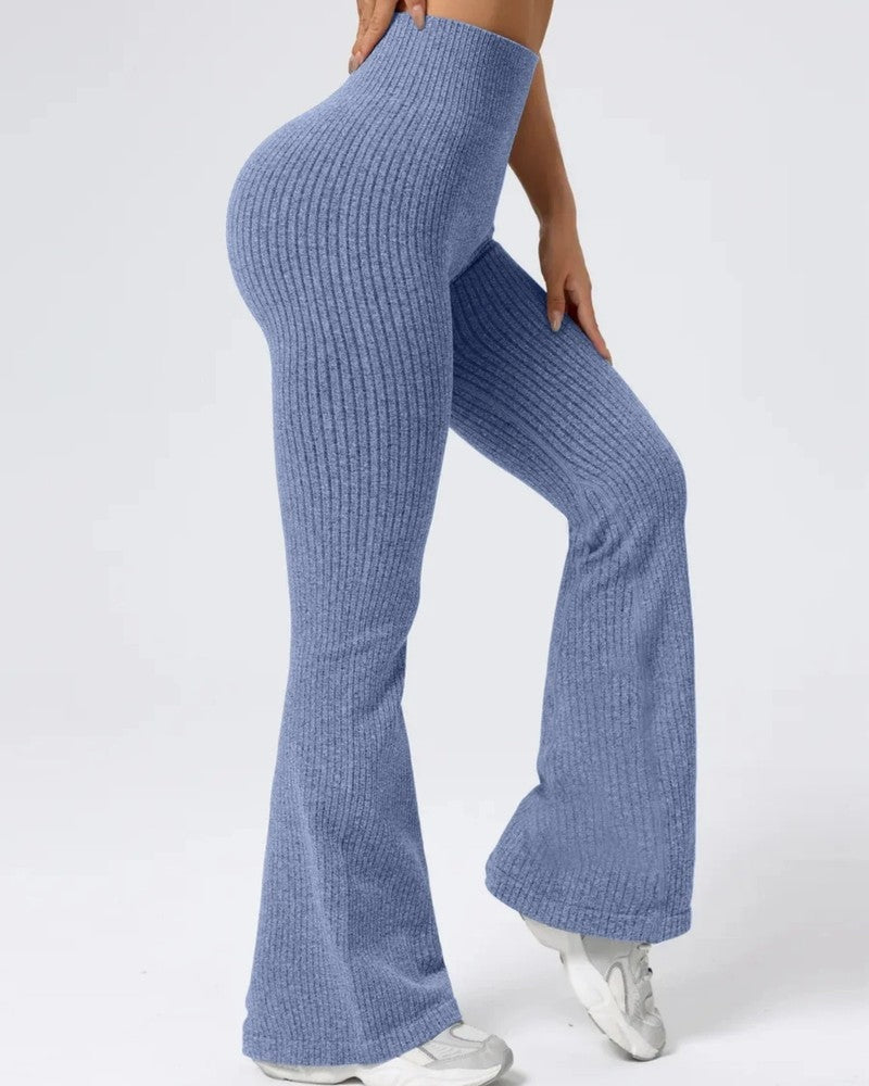 Mirane Ribbed Knit Flare Pants