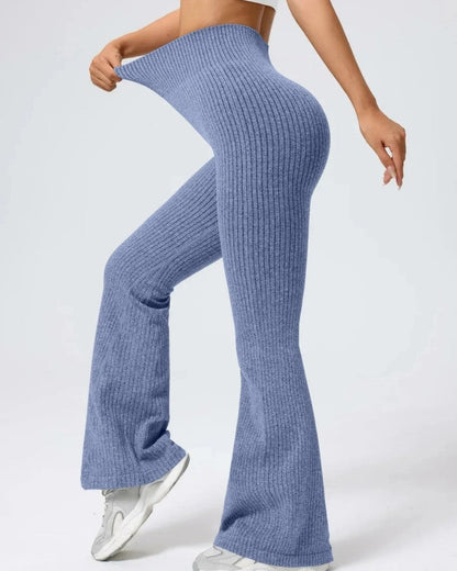 Mirane Ribbed Knit Flare Pants