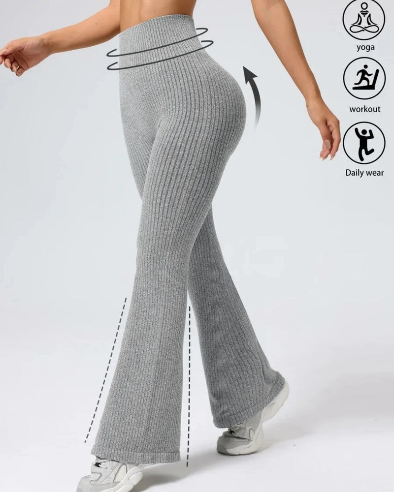 Mirane Ribbed Knit Flare Pants