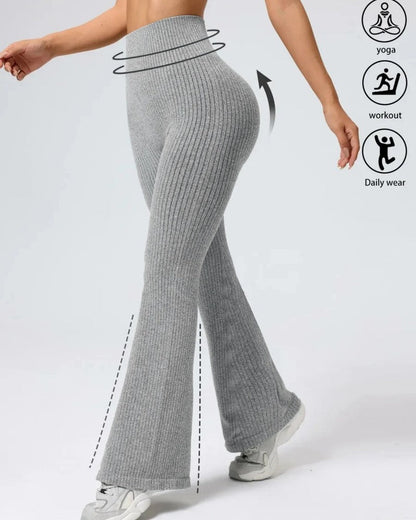 Mirane Ribbed Knit Flare Pants