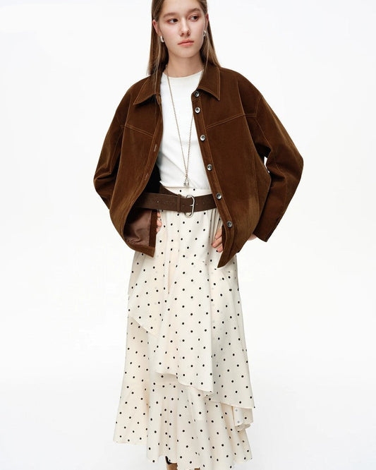 Mirette Relaxed Corduroy Button-Up Jacket