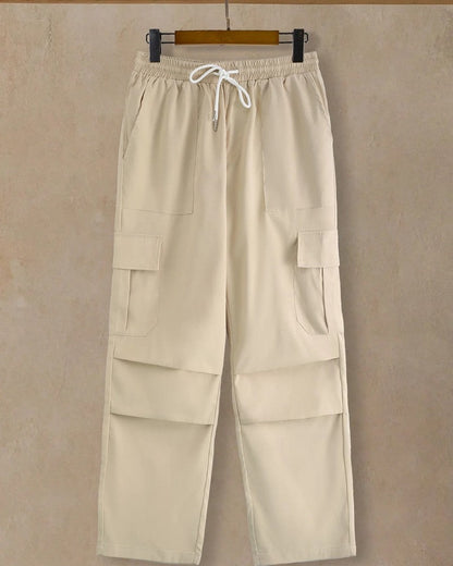 Norelle Relaxed Straight-Leg Cargo Pants
