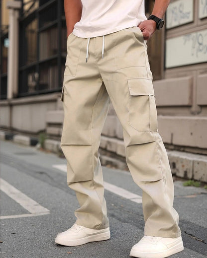 Norelle Relaxed Straight-Leg Cargo Pants