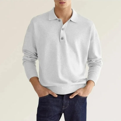 Ondine Relaxed Knit Polo Sweatshirt