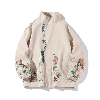 Orvane Embroidered Relaxed Fit Bomber Jacket