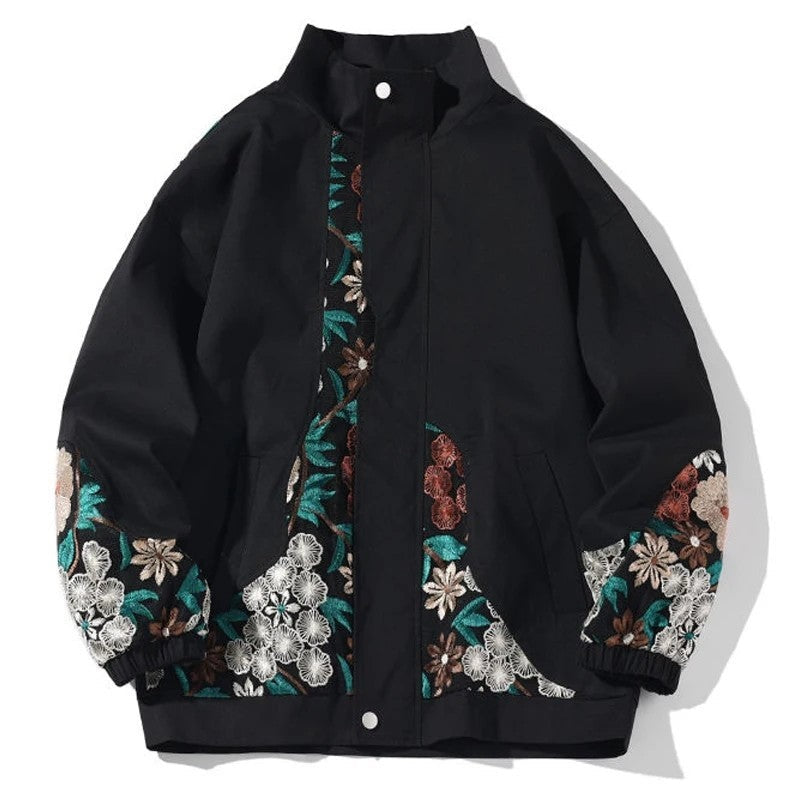 Orvane Embroidered Relaxed Fit Bomber Jacket