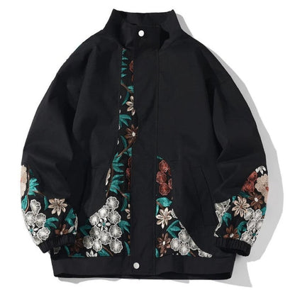 Orvane Embroidered Relaxed Fit Bomber Jacket