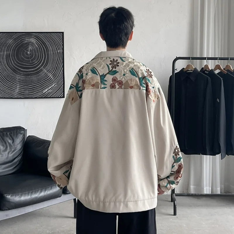 Orvane Embroidered Relaxed Fit Bomber Jacket