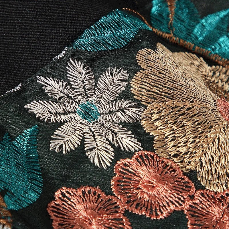 Orvane Embroidered Relaxed Fit Bomber Jacket