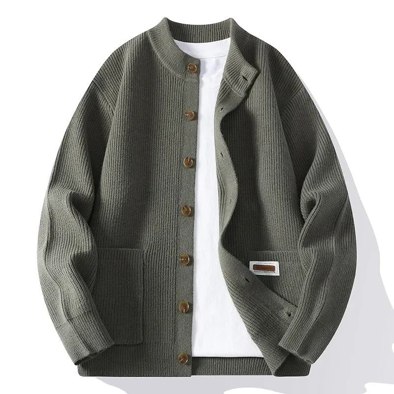 Orvane Relaxed Ribbed Knit Cardigan