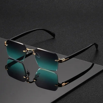 Ravelo Rimless Square Polarized Sunglasses