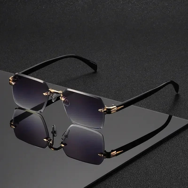 Ravelo Rimless Square Polarized Sunglasses