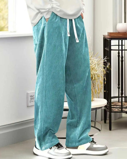 Ravino Relaxed Corduroy Wide-Leg Pants