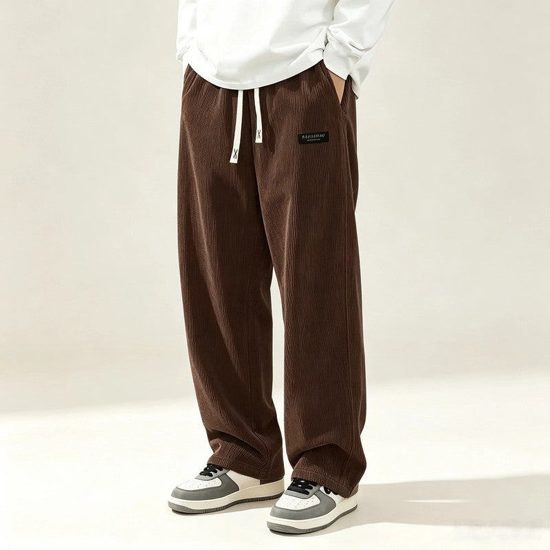 Ravino Relaxed Corduroy Wide-Leg Pants