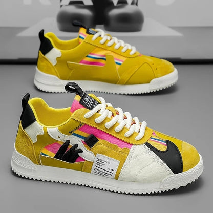 Ravion Mixed Panel Retro Sneakers
