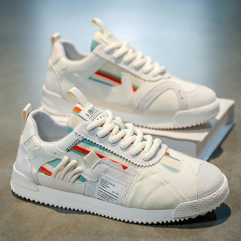 Ravion Mixed Panel Retro Sneakers