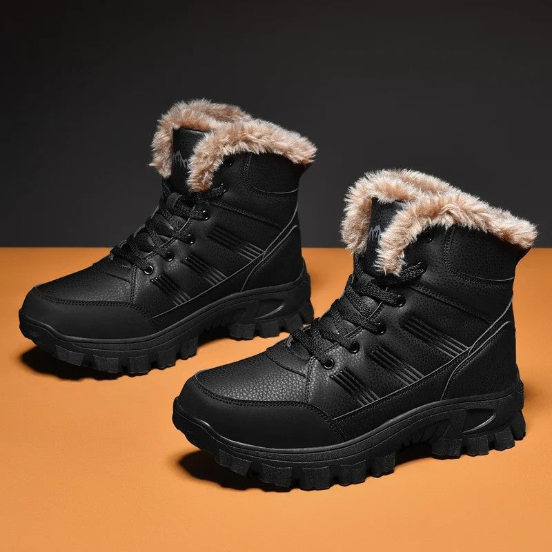 Ravion Rugged Faux Fur Hiking Boots