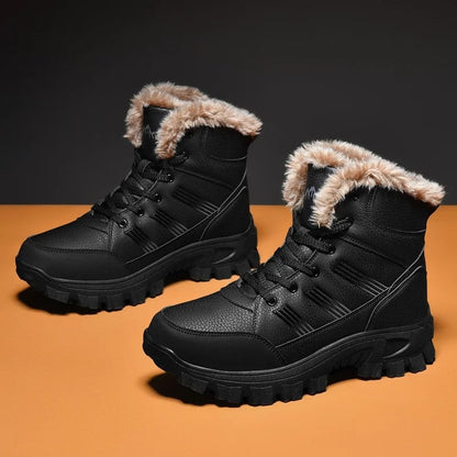 Ravion Rugged Faux Fur Hiking Boots