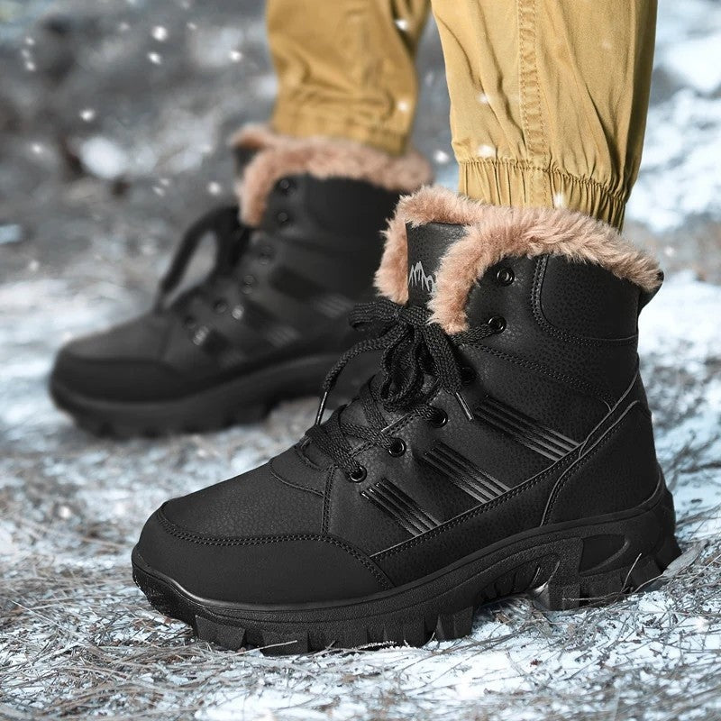 Ravion Rugged Faux Fur Hiking Boots