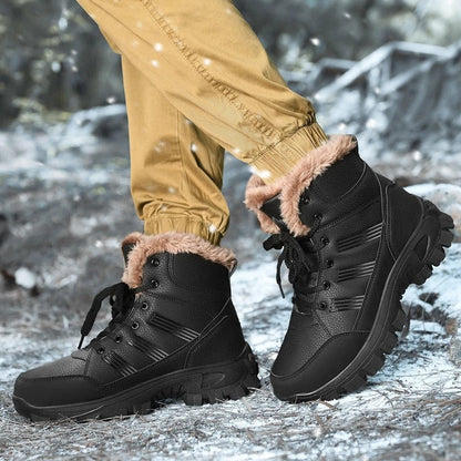Ravion Rugged Faux Fur Hiking Boots