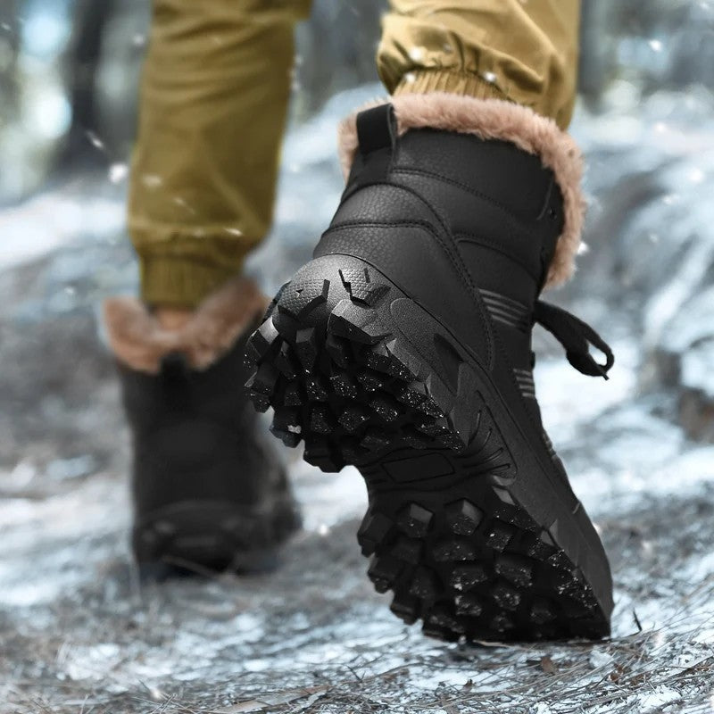 Ravion Rugged Faux Fur Hiking Boots