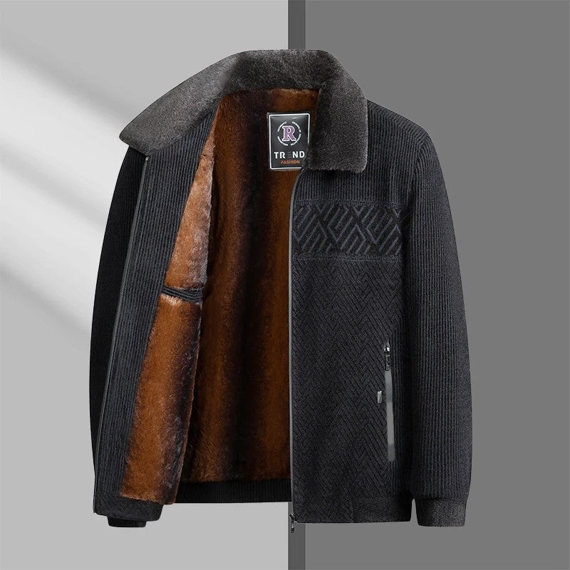Renwick Geometric Knit Zip Jacket