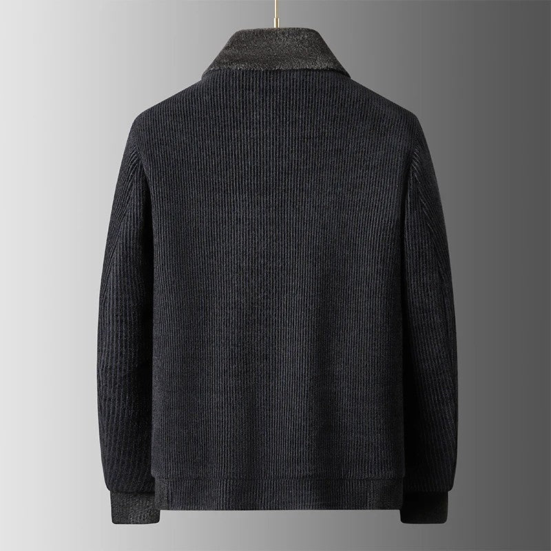 Renwick Geometric Knit Zip Jacket