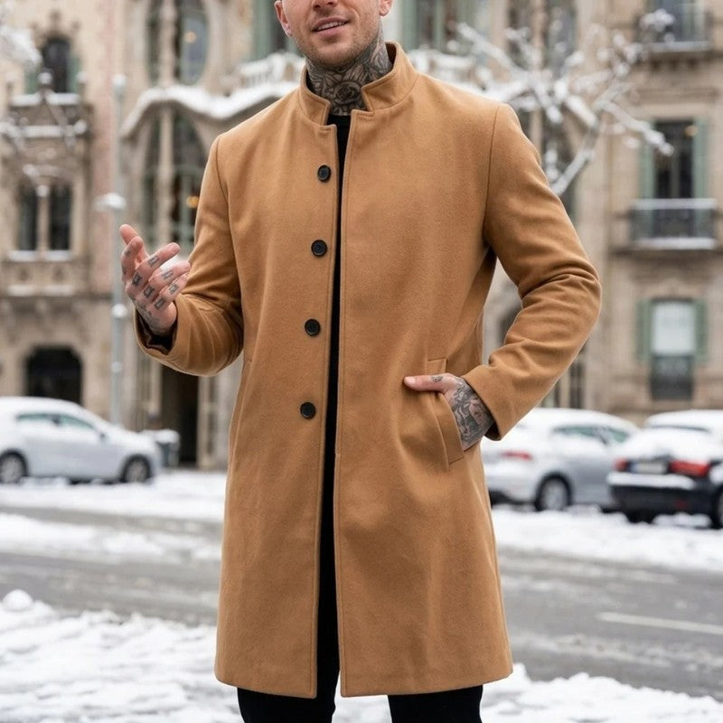Renwick Wool Blend Modern Overcoat