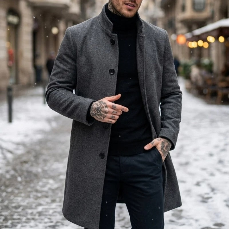 Renwick Wool Blend Modern Overcoat