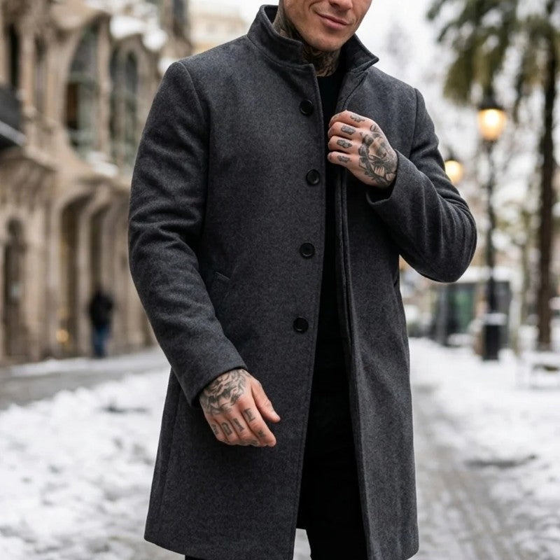 Renwick Wool Blend Modern Overcoat