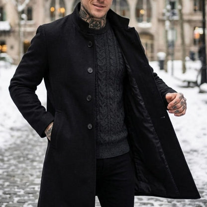 Renwick Wool Blend Modern Overcoat