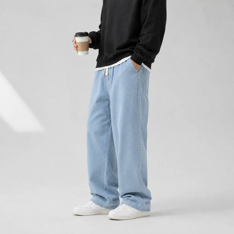 Rovick Relaxed Drawstring Wide-Leg Pants