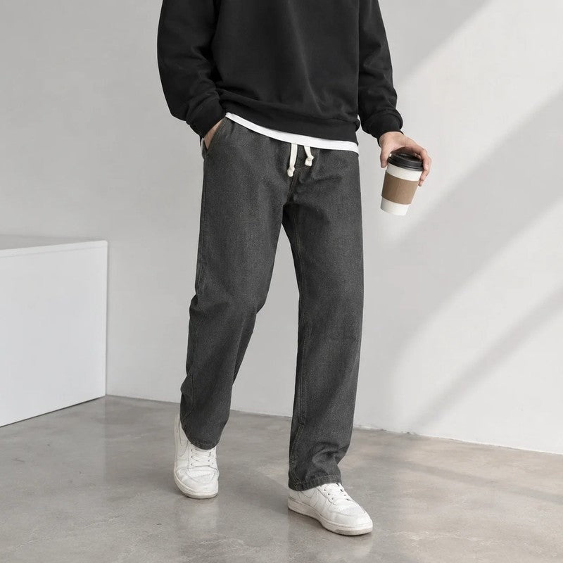 Rovick Relaxed Drawstring Wide-Leg Pants