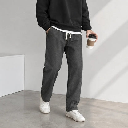 Rovick Relaxed Drawstring Wide-Leg Pants