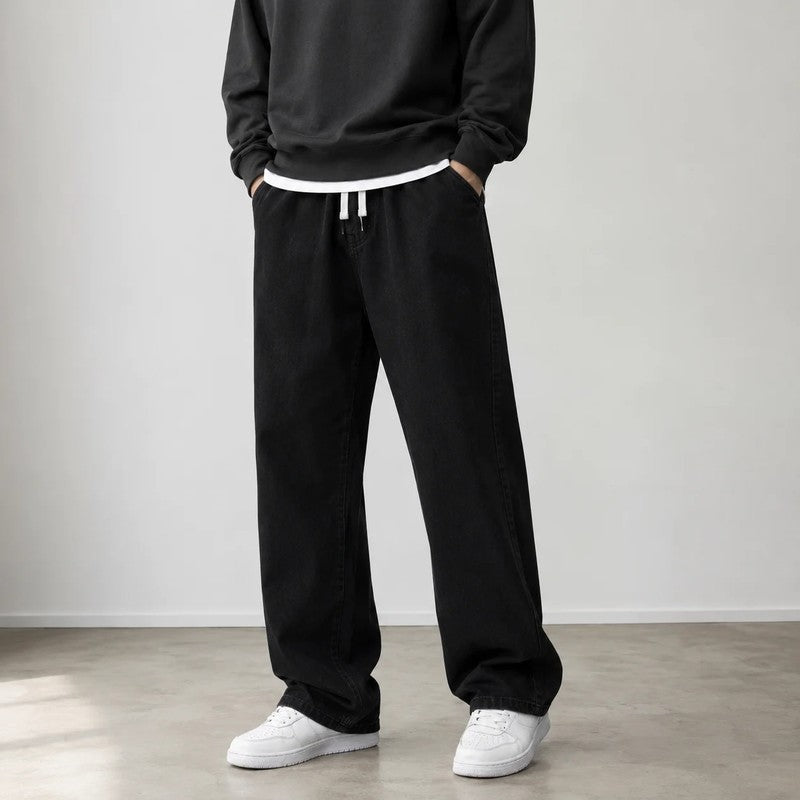 Rovick Relaxed Drawstring Wide-Leg Pants