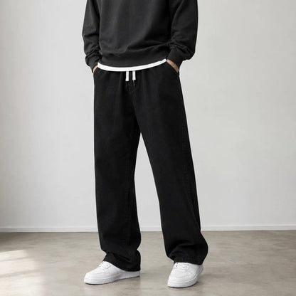 Rovick Relaxed Drawstring Wide-Leg Pants