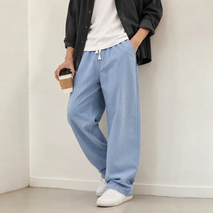 Rovick Relaxed Drawstring Wide-Leg Pants