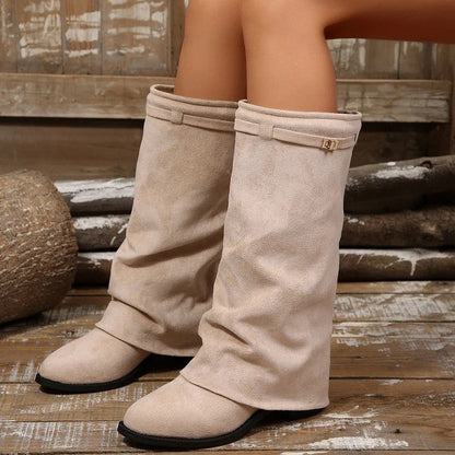 Sarah Slouchy Mid-Calf Western Boots